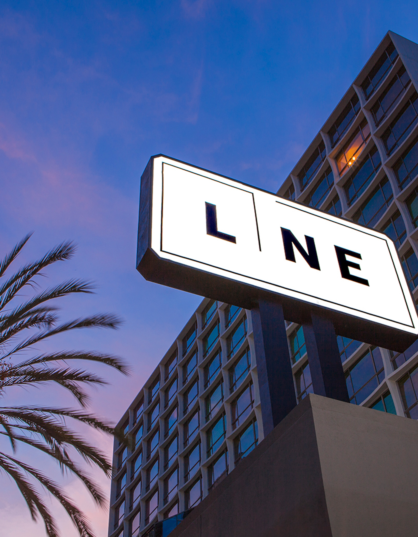 Signboard of Line Hotel