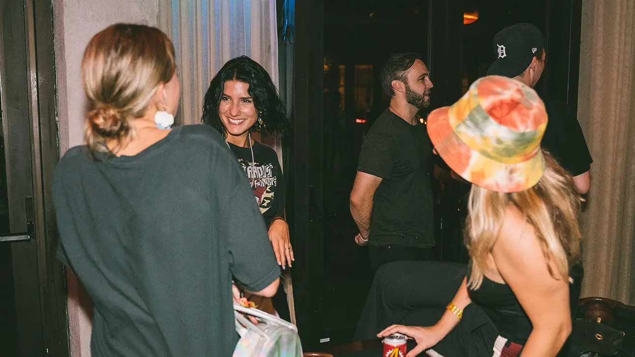 Girls are dancing in a party