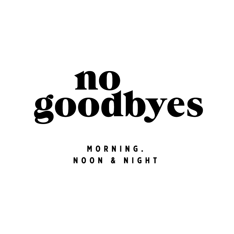 Logo of company no goodbyes