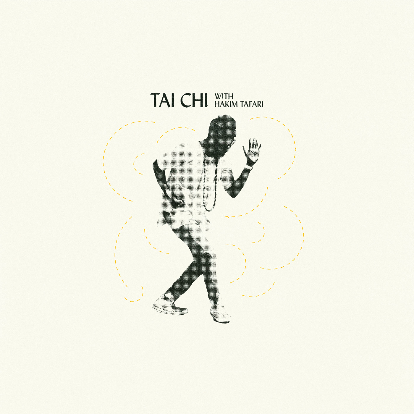 Photo of dancing man titled "TAI CHI with Hakim Tafari" prominently displayed for attention.