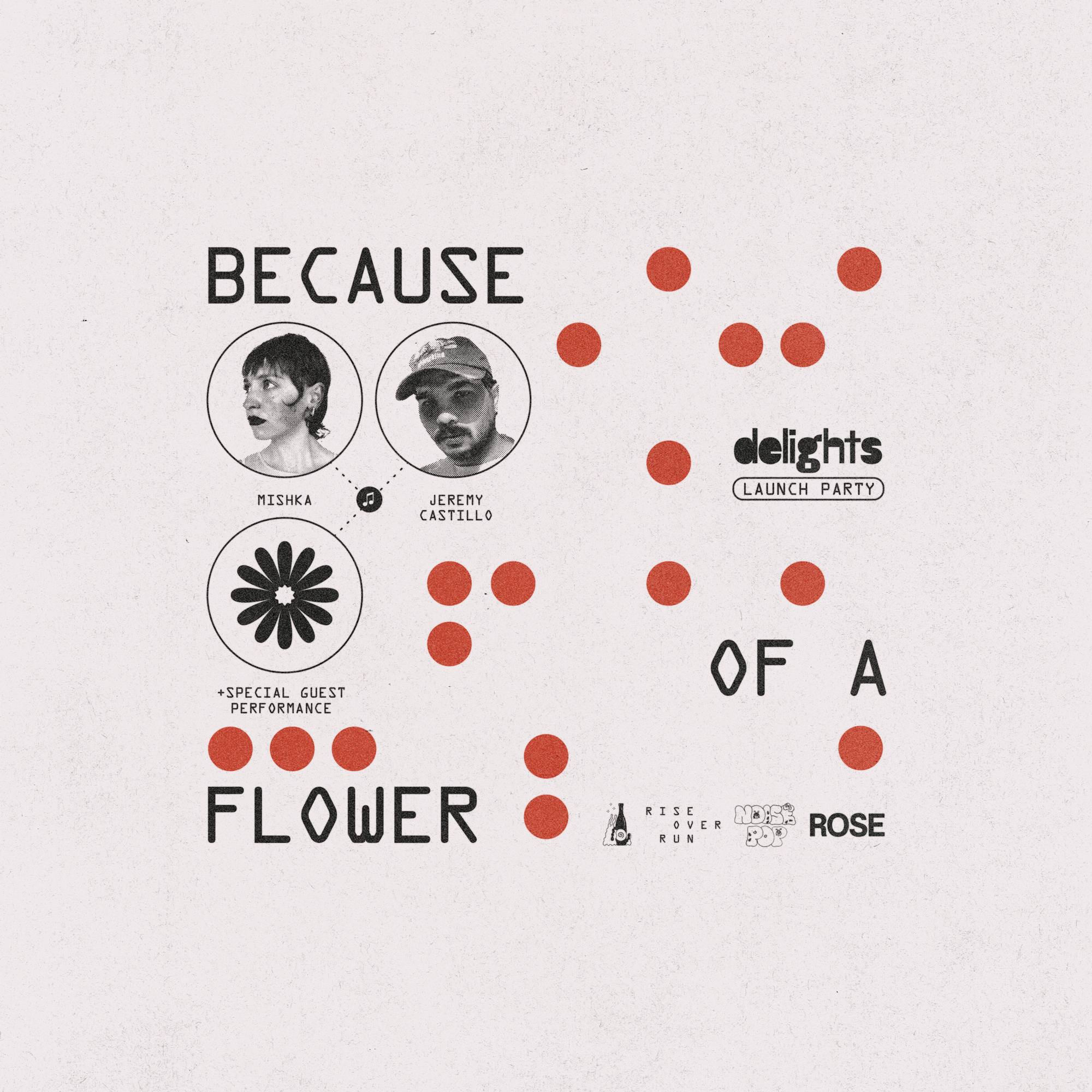 Banner of because of a flower