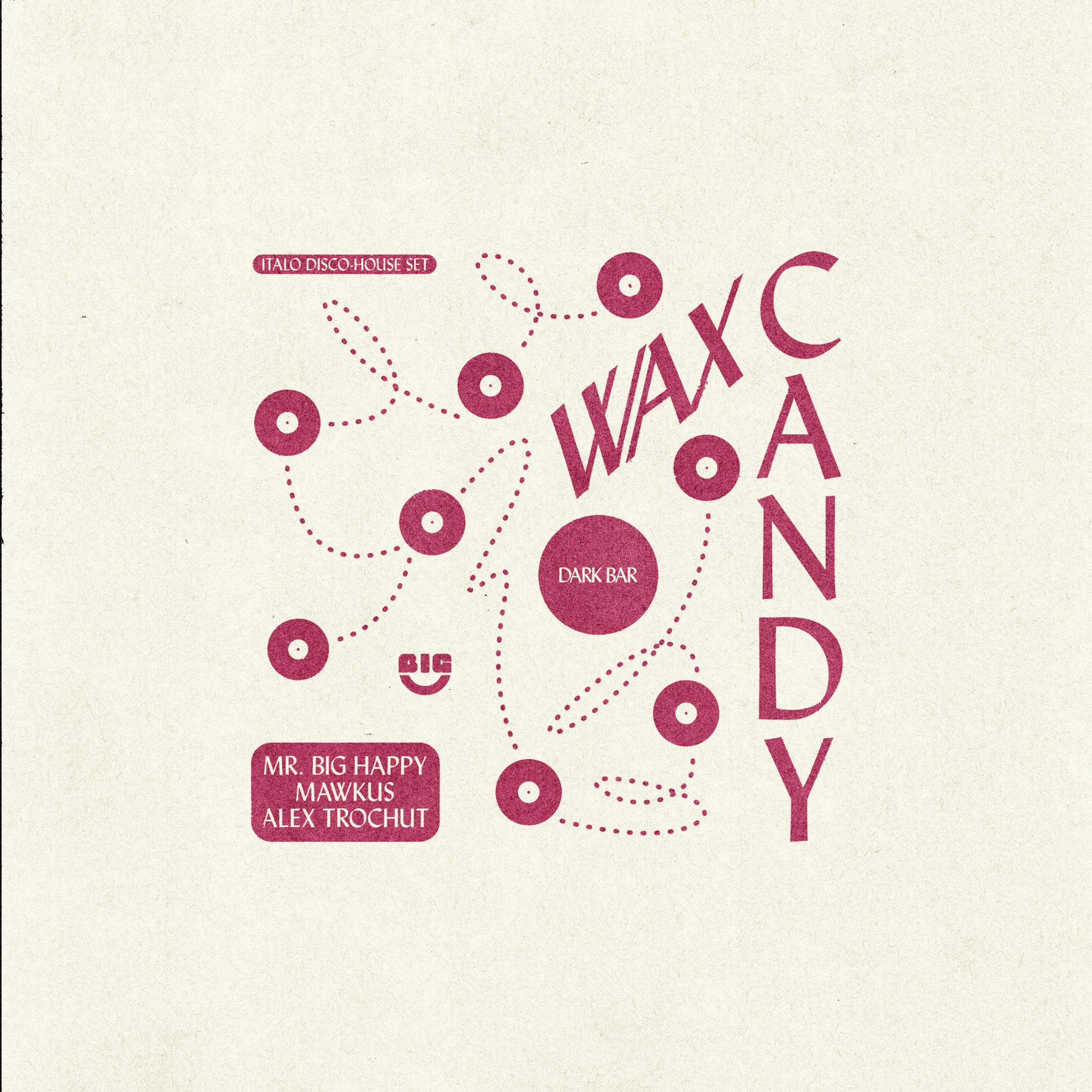 a banner of wax candy