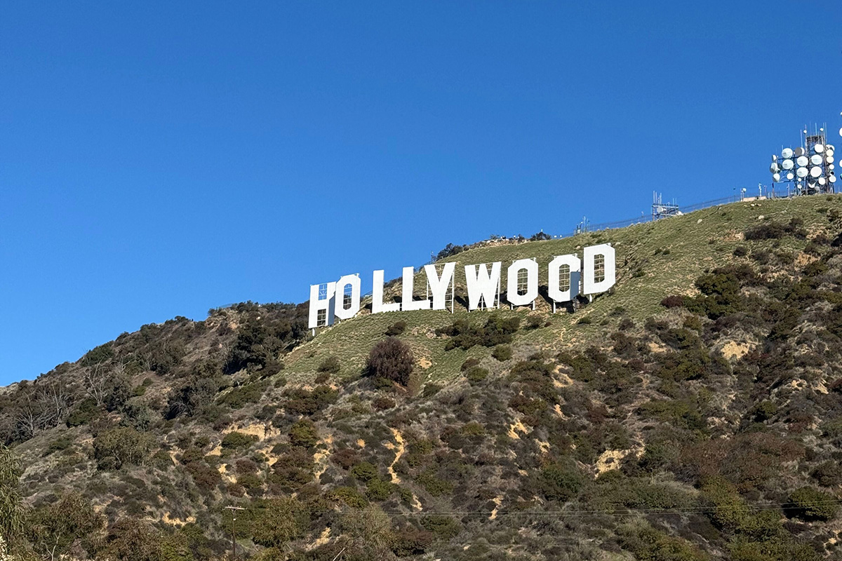 hike at Runyon Canyon to the Hollywood sign in Los Angeles