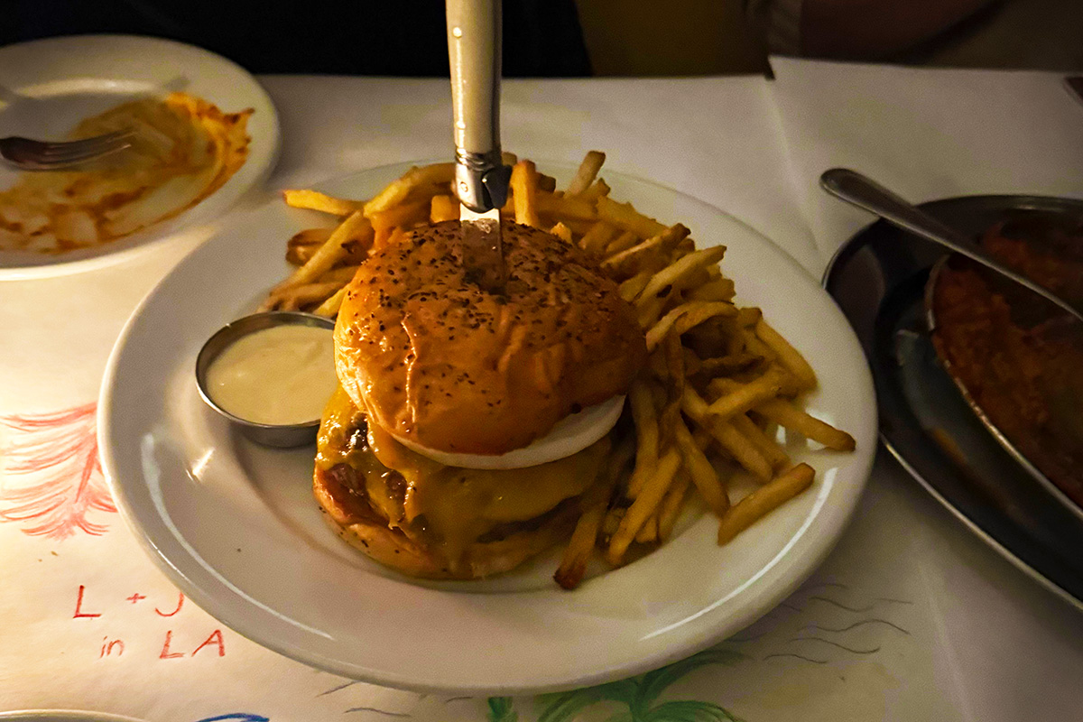 Burger from Horses in Los Angeles