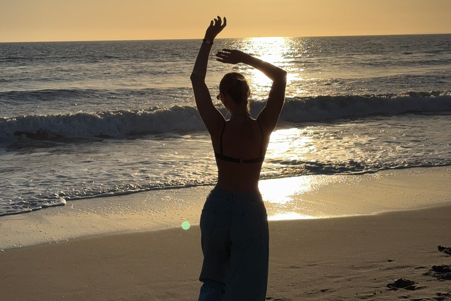 Luisa Maier at Santa Monica Beach