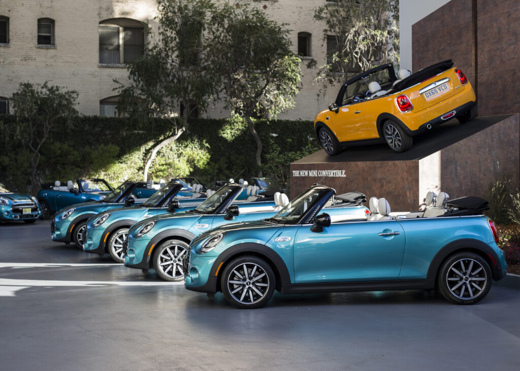 BMW mini showcase in the hotel