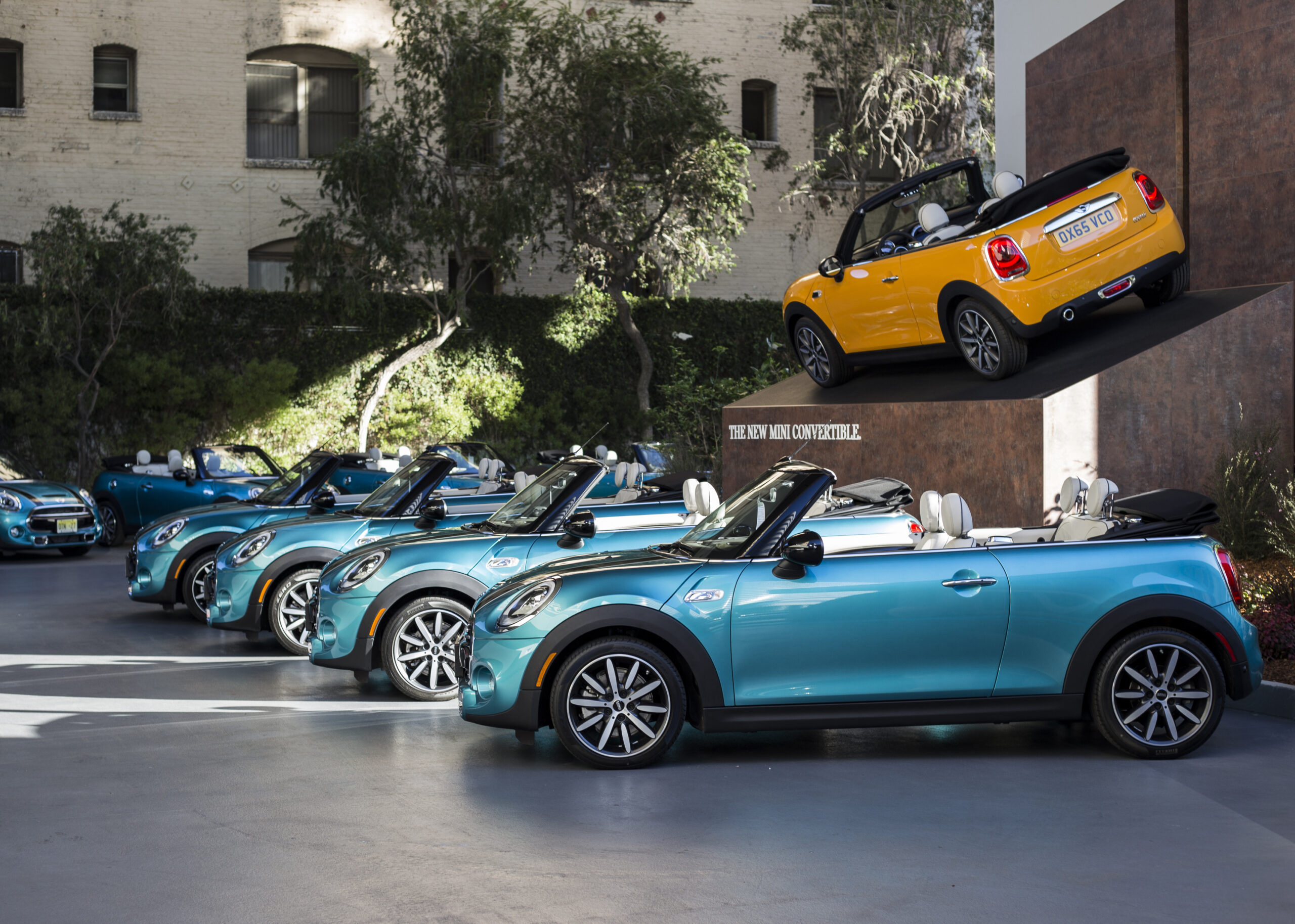 BMW mini showcase in the hotel