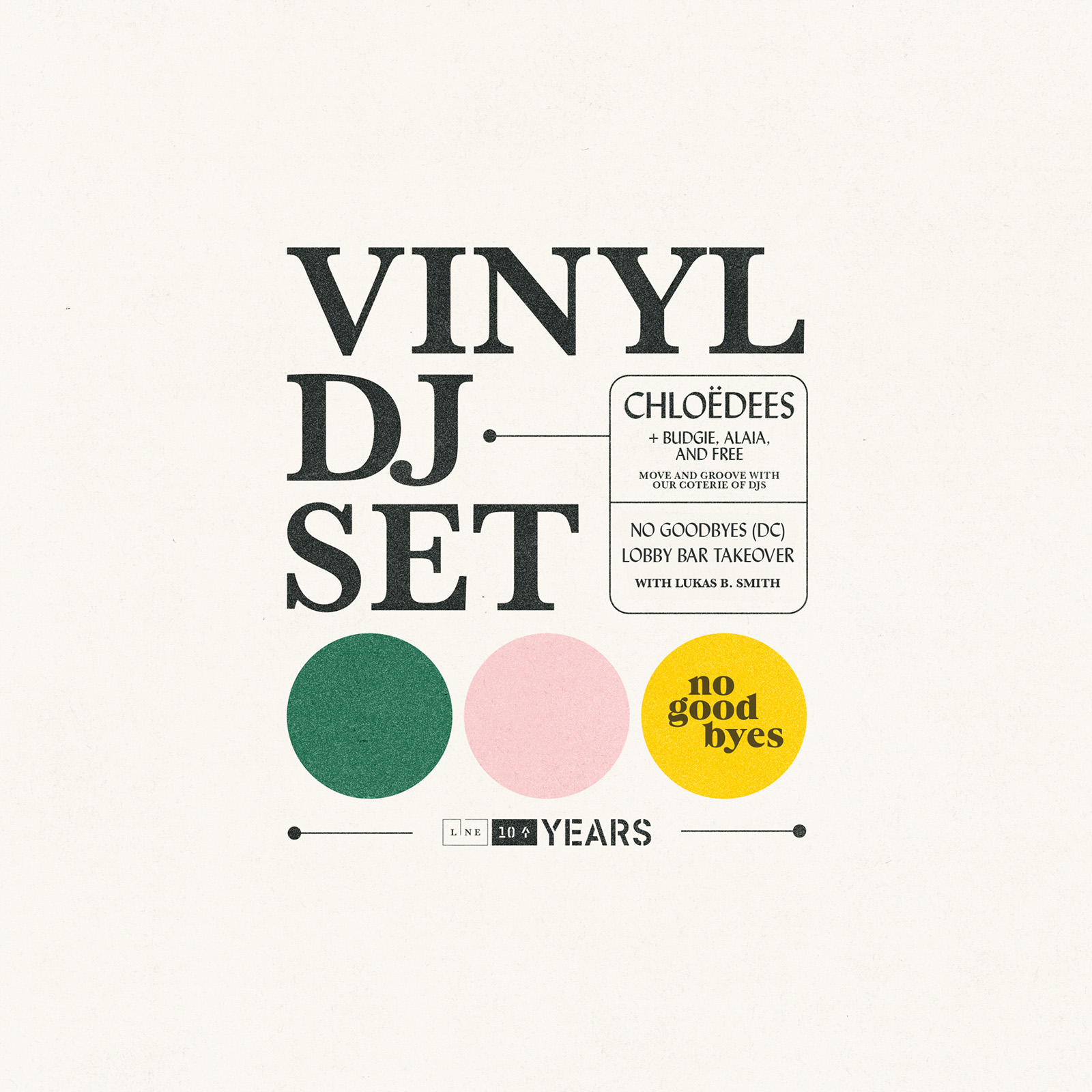 A poster to Vinyl DJ Set