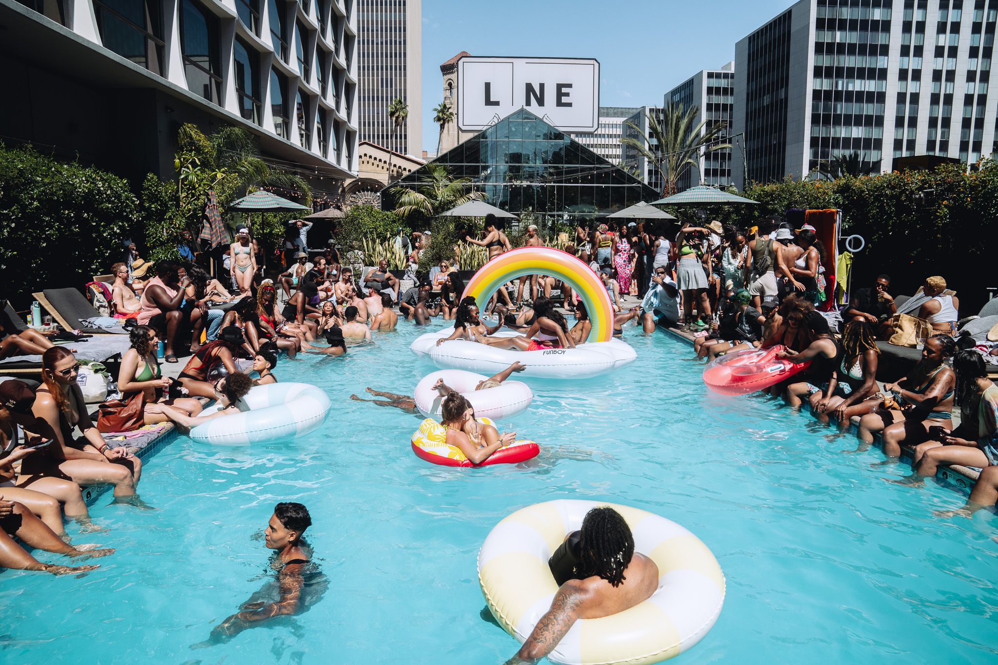 The LINE LA pool