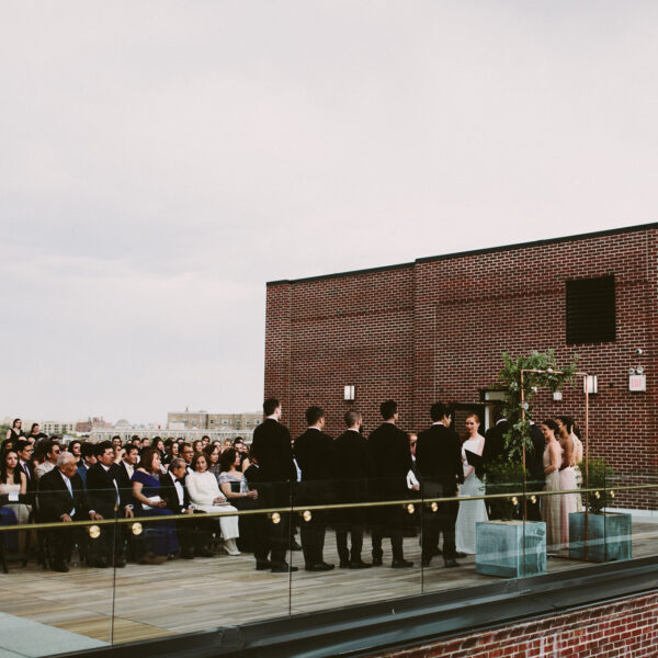 Picture of wedding ceremony on the terrace