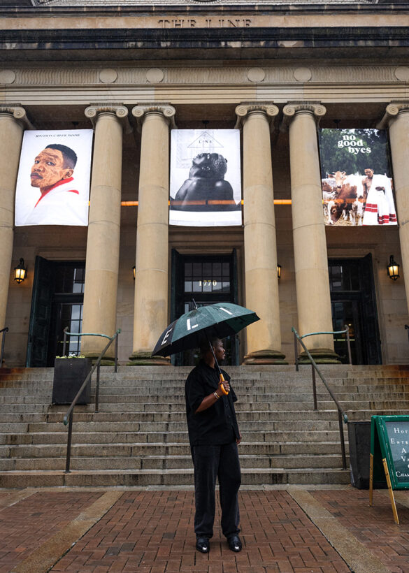 banner installation in collaboration with Jonathan Carver Moore gallery at the LINE DC