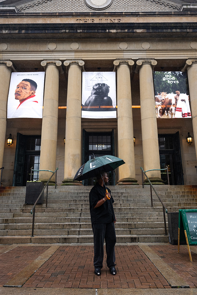 banner installation in collaboration with Jonathan Carver Moore gallery at the LINE DC