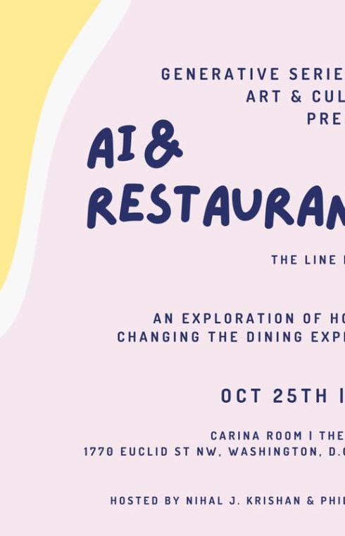 Generative AI flyer: AI and Restaurants