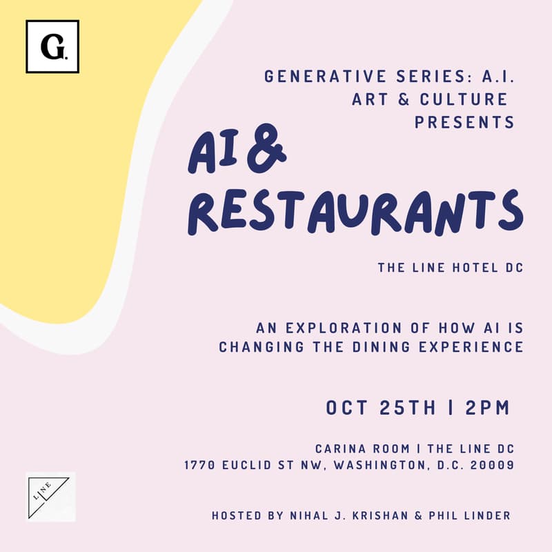 Generative AI flyer: AI and Restaurants