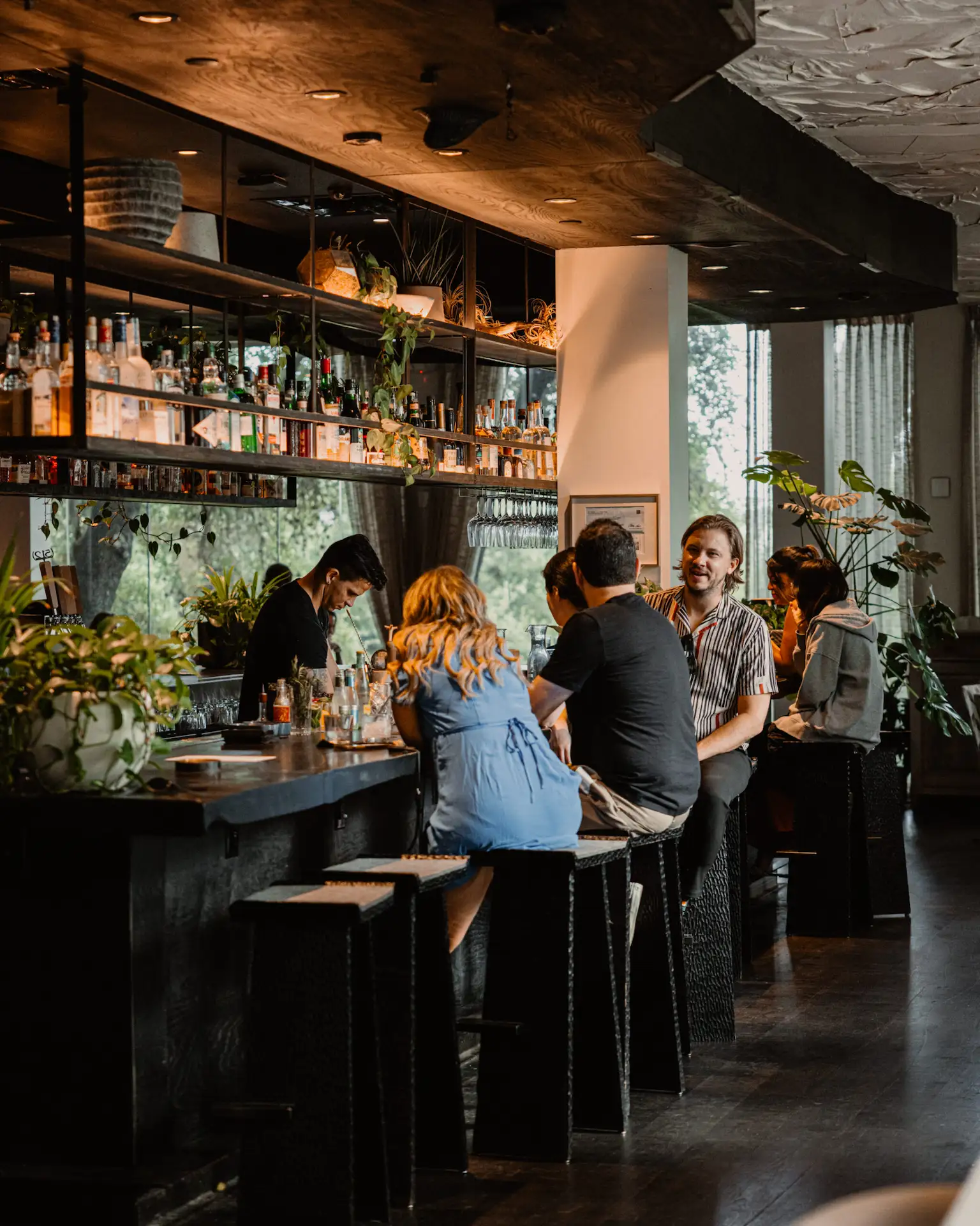 Arlo grey bar with people