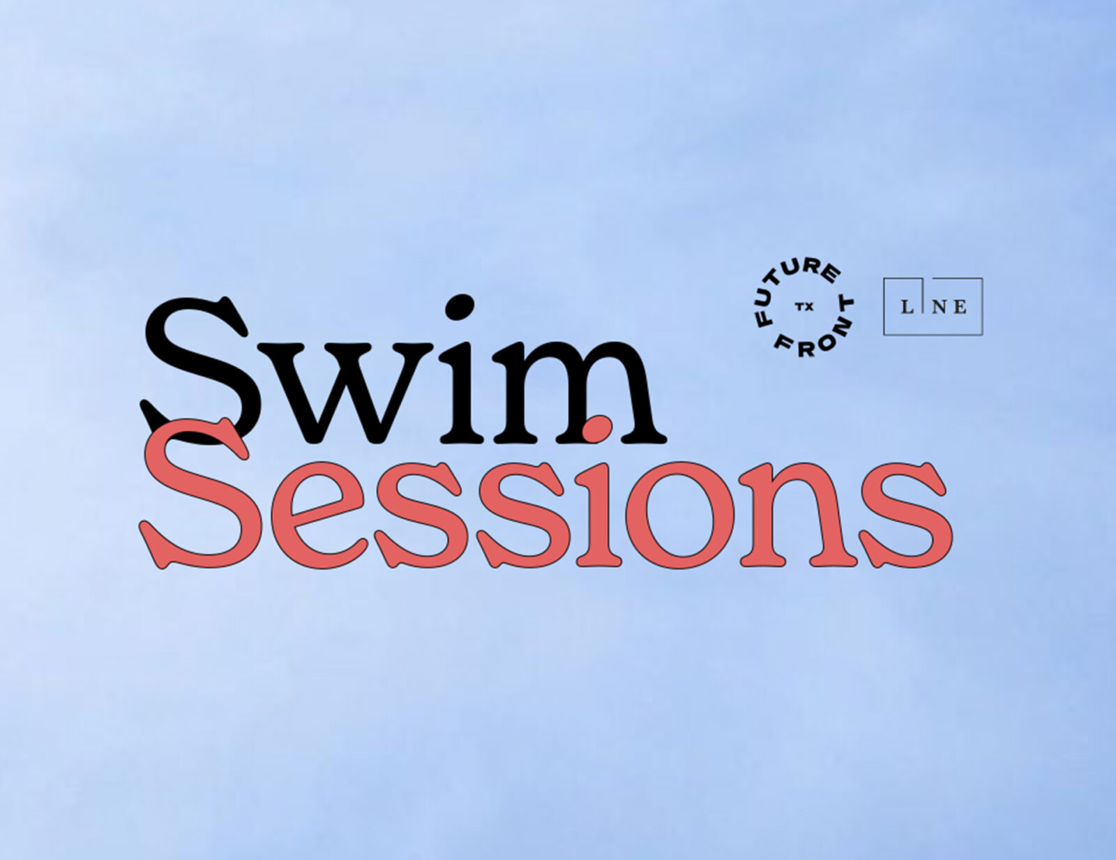 Swim Sessions Flyer in blue