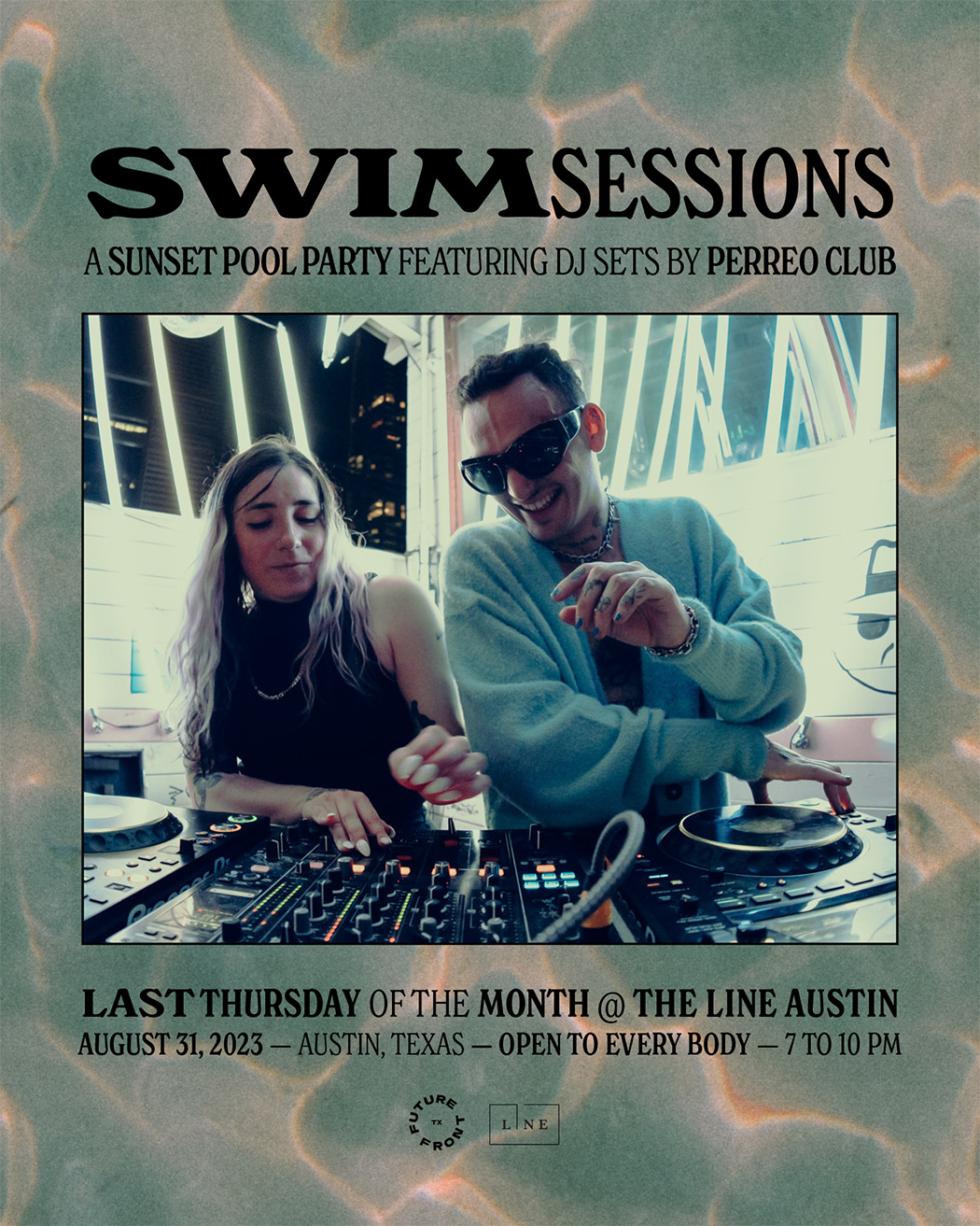 Swim Sessions at the LINE Austin with Perreo Club