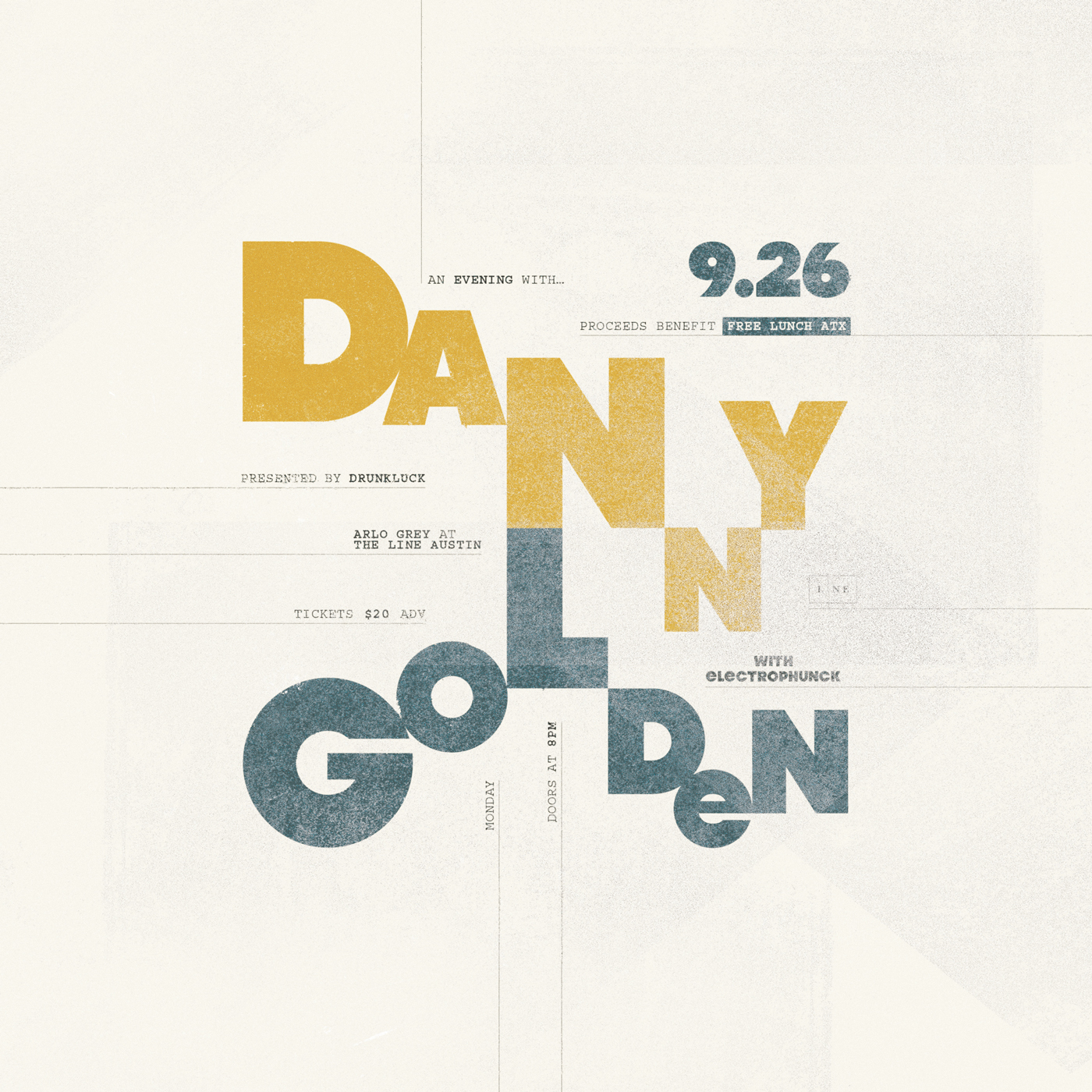 An Evening with Danny Golden at Arlo Grey on September 26th, 2023