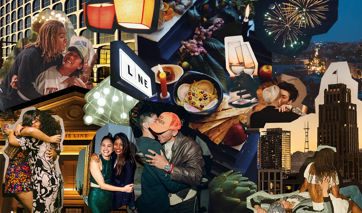 the line feast banner