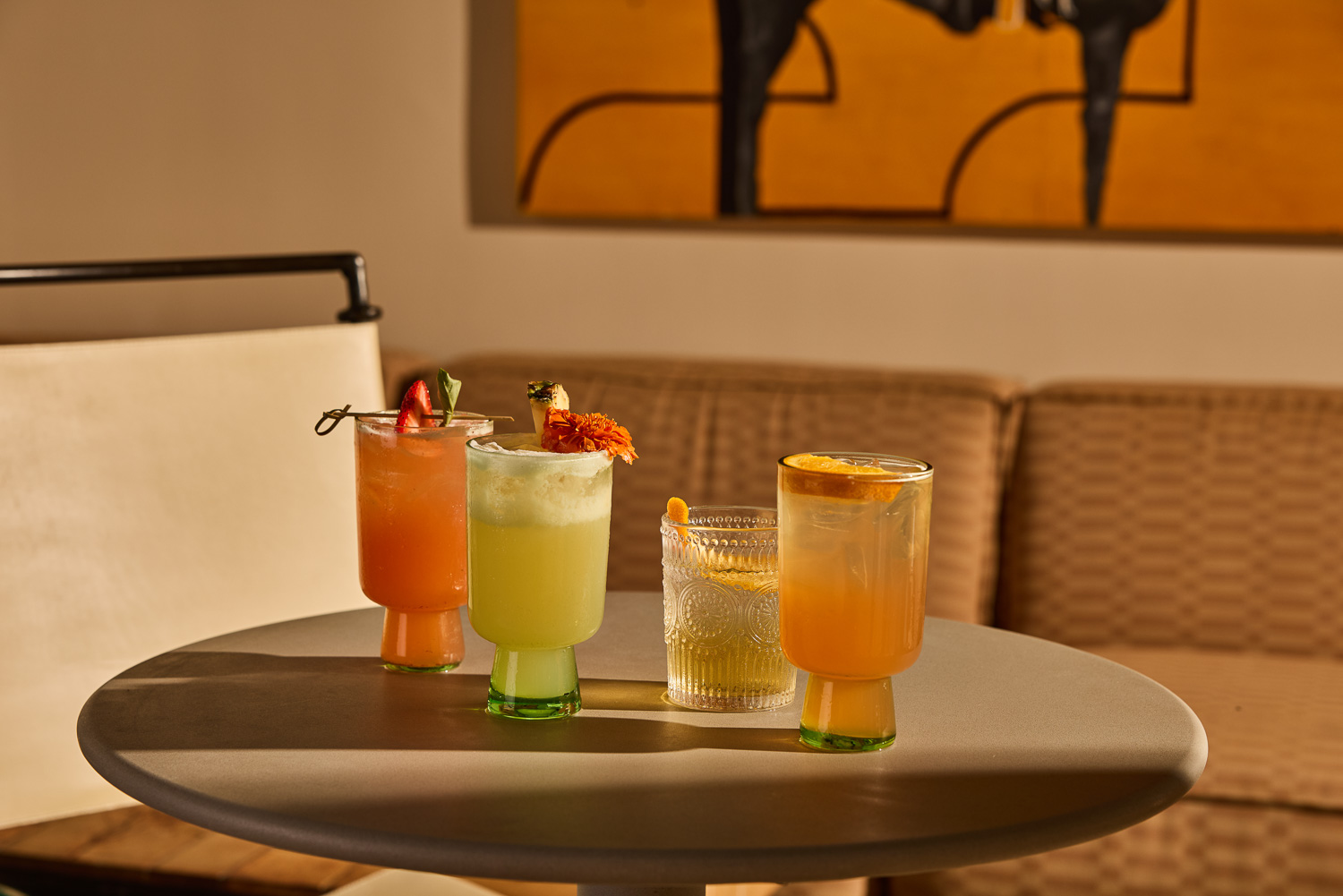 Cocktails of Cantero cocktail bar at the LINE Austin