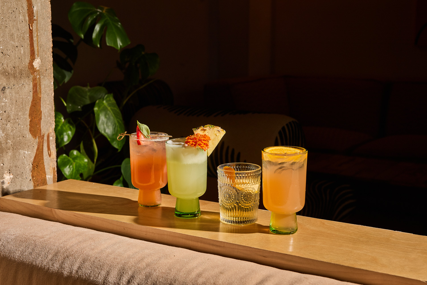 Cocktails of Cantero cocktail bar at the LINE Austin