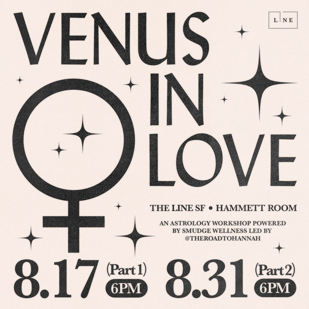 Flyer for Venus in Love astrology workshop