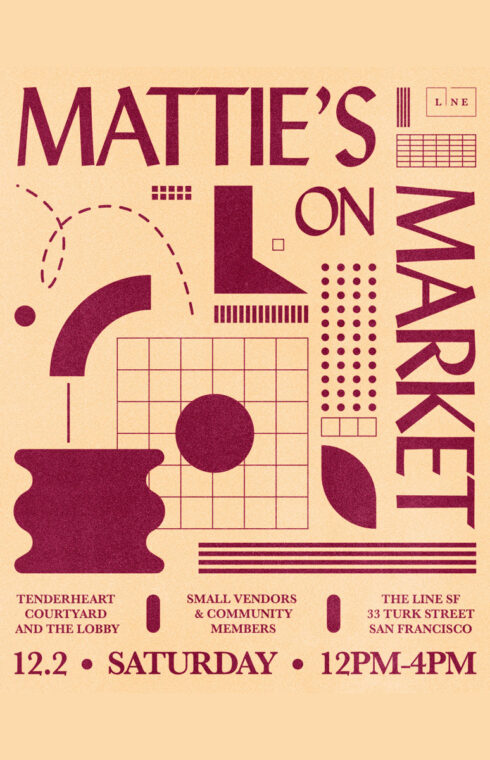 Flyer for a community flea market